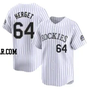 Jimmy Herget Men's Colorado Rockies White Limited Home Jersey