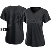 Jimmy Herget Women's Chicago Cubs Black Authentic Pitch Fashion Jersey