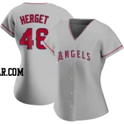 Jimmy Herget Women's Los Angeles Angels Replica Silver Road Jersey