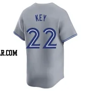 Jimmy Key Men's Toronto Blue Jays Gray Limited Away Jersey