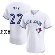 Jimmy Key Men's Toronto Blue Jays White Elite Home Jersey