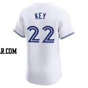 Jimmy Key Men's Toronto Blue Jays White Elite Home Jersey