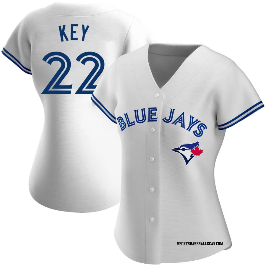 Jimmy Key Women's Toronto Blue Jays White Authentic Home Jersey