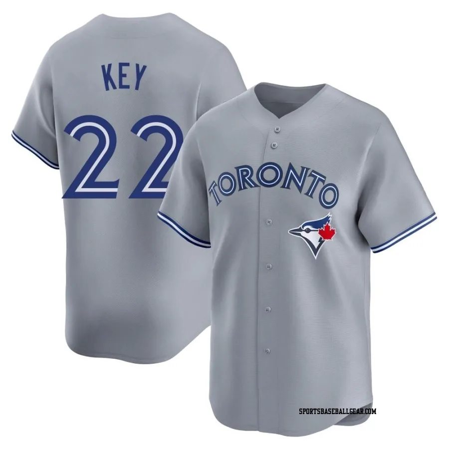 Jimmy Key Youth Toronto Blue Jays Gray Limited Away Jersey