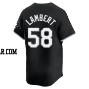 Jimmy Lambert Men's Chicago White Sox Black Limited Alternate Jersey