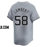 Jimmy Lambert Men's Chicago White Sox Gray Limited Road Jersey