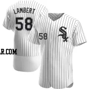 Jimmy Lambert Men's Chicago White Sox White Authentic Home Jersey