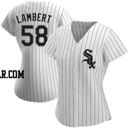 Jimmy Lambert Women's Chicago White Sox White Authentic Home Jersey