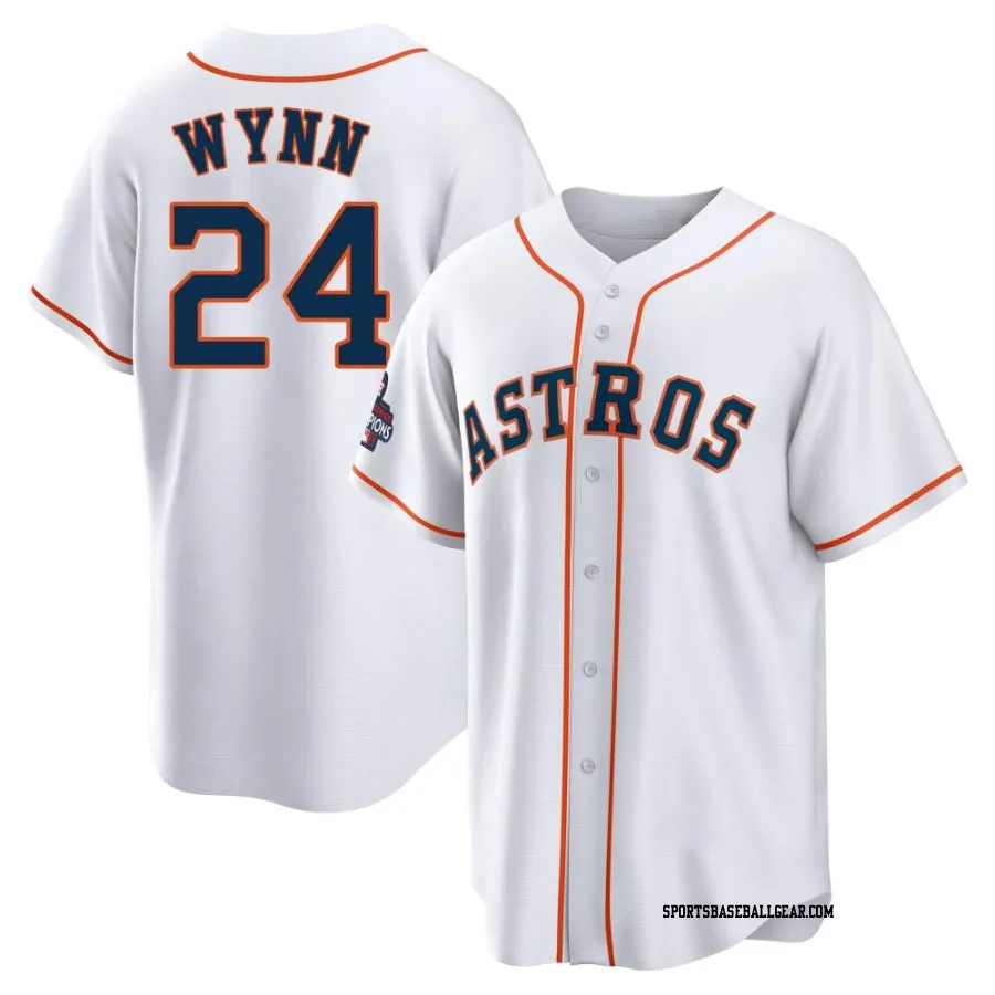 Jimmy Wynn Men's Houston Astros White Replica 2022 World Series Champions Home Jersey