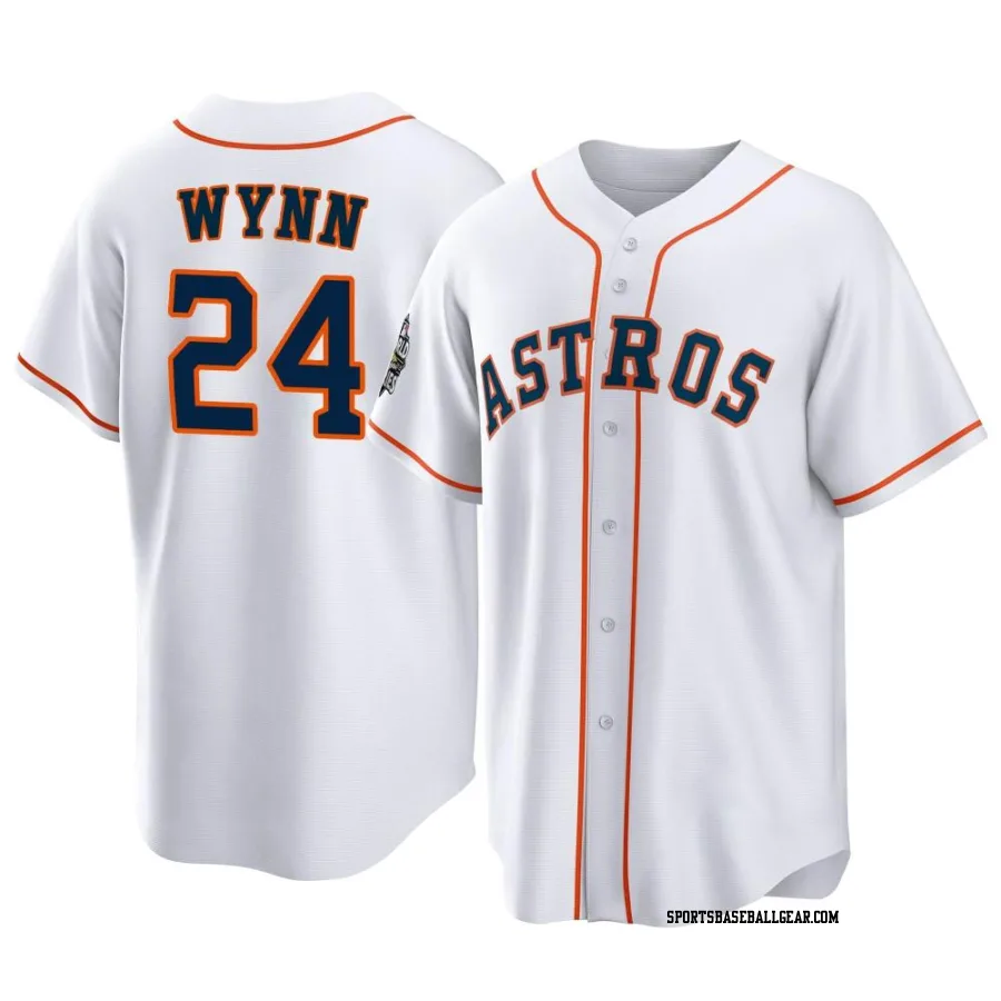 Jimmy Wynn Men's Houston Astros White Replica 2022 World Series Home Jersey