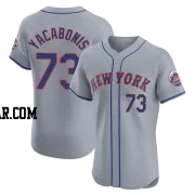 Jimmy Yacabonis Men's New York Mets Gray Elite Road Jersey