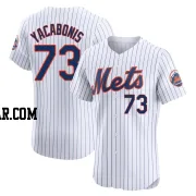 Jimmy Yacabonis Men's New York Mets White Elite Home Jersey