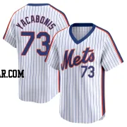 Jimmy Yacabonis Men's New York Mets White Limited Cooperstown Collection Jersey