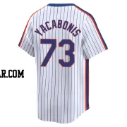 Jimmy Yacabonis Men's New York Mets White Limited Cooperstown Collection Jersey