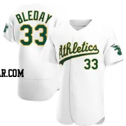 JJ Bleday Men's Oakland Athletics White Authentic Home Jersey