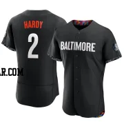 J.J. Hardy Men's Baltimore Orioles Black Authentic 2023 City Connect Jersey