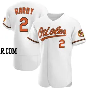 J.J. Hardy Men's Baltimore Orioles White Authentic Home Jersey