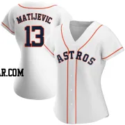 J.J. Matijevic Women's Houston Astros White Authentic Home Jersey