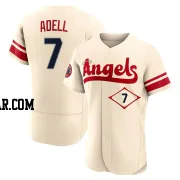 Jo Adell Men's Los Angeles Angels Cream Authentic 2022 City Connect Jersey