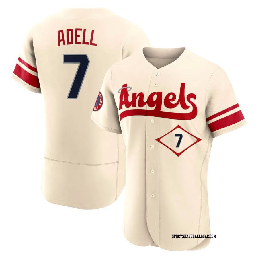 Jo Adell Men's Los Angeles Angels Cream Authentic 2022 City Connect Jersey