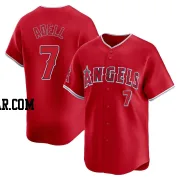 Jo Adell Men's Los Angeles Angels Red Limited Alternate Jersey