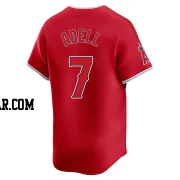 Jo Adell Men's Los Angeles Angels Red Limited Alternate Jersey