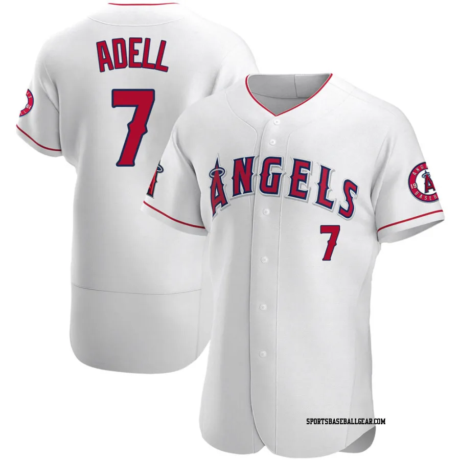 Jo Adell Men's Los Angeles Angels White Authentic Jersey