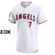 Jo Adell Men's Los Angeles Angels White Elite Home Jersey