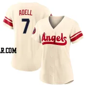 Jo Adell Women's Los Angeles Angels Cream Replica 2022 City Connect Jersey