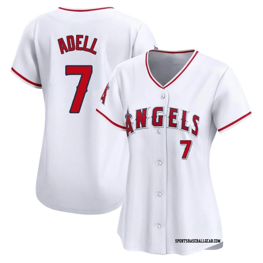 Jo Adell Women's Los Angeles Angels White Limited Home Jersey