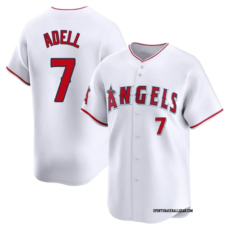 Jo Adell Youth Los Angeles Angels White Limited Home Jersey