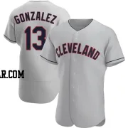 Joab Gonzalez Men's Cleveland Guardians Gray Authentic Road Jersey