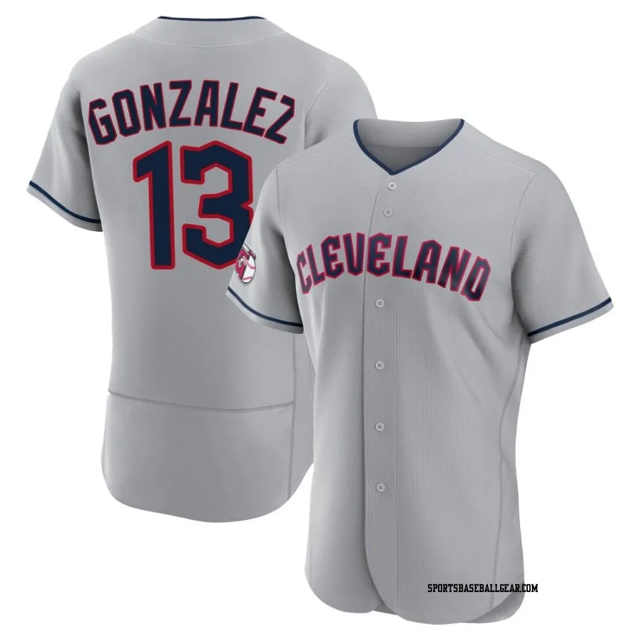 Joab Gonzalez Men's Cleveland Guardians Gray Authentic Road Jersey