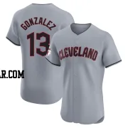 Joab Gonzalez Men's Cleveland Guardians Gray Elite Road Jersey