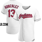 Joab Gonzalez Men's Cleveland Guardians White Authentic Home Jersey