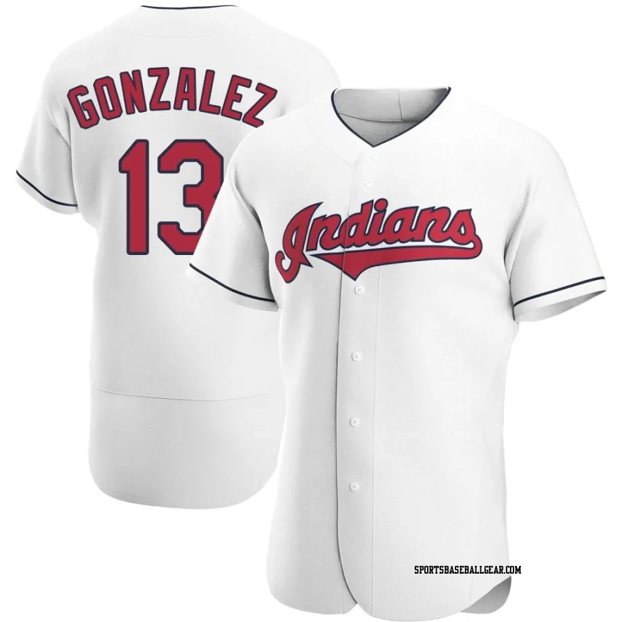 Joab Gonzalez Men's Cleveland Guardians White Authentic Home Jersey