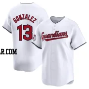 Joab Gonzalez Men's Cleveland Guardians White Limited Home Jersey