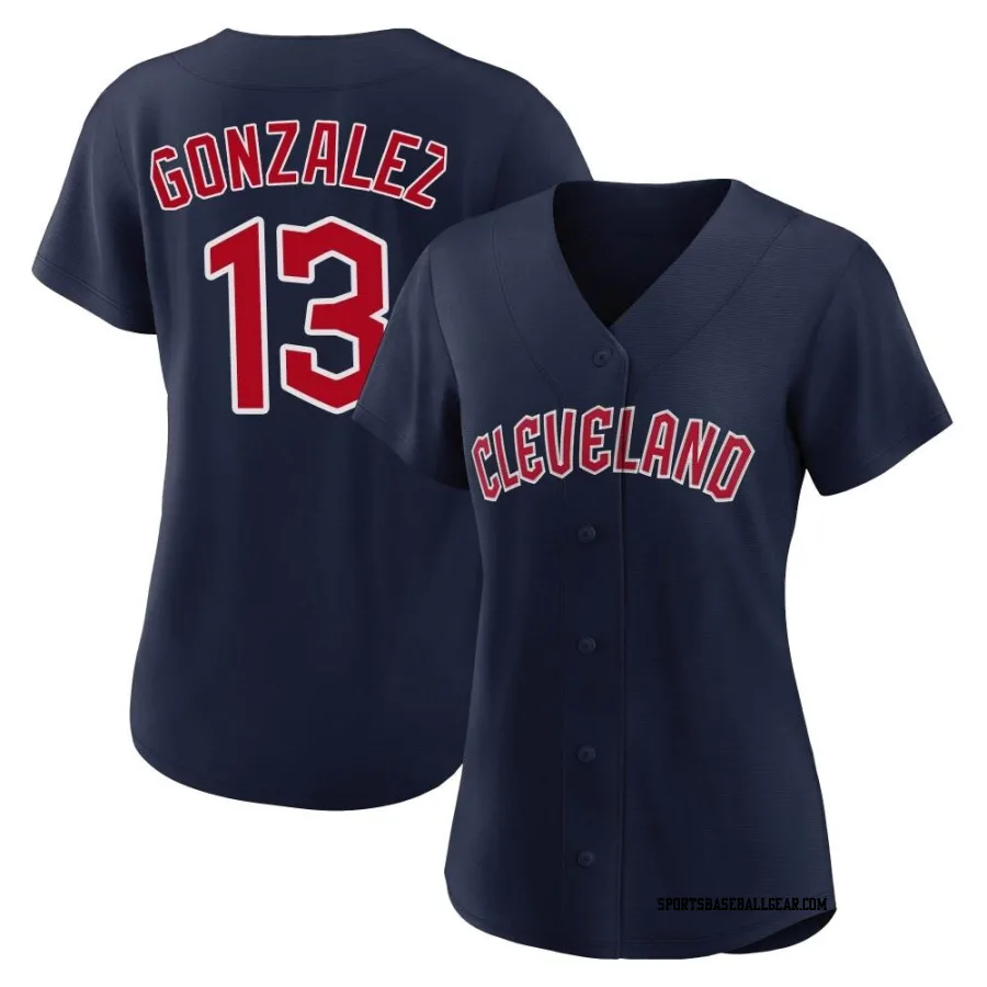 Joab Gonzalez Women's Cleveland Guardians Navy Replica Alternate Jersey