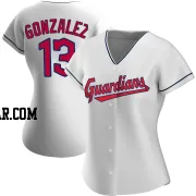 Joab Gonzalez Women's Cleveland Guardians White Authentic Home Jersey