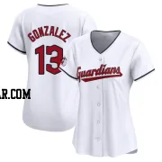 Joab Gonzalez Women's Cleveland Guardians White Limited Home Jersey