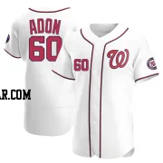 Joan Adon Men's Washington Nationals White Authentic Home Jersey