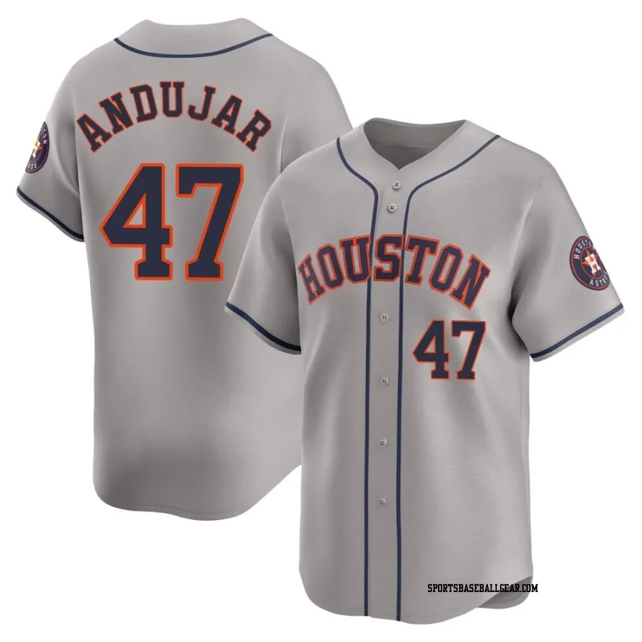 Joaquin Andujar Men's Houston Astros Gray Limited Away Jersey