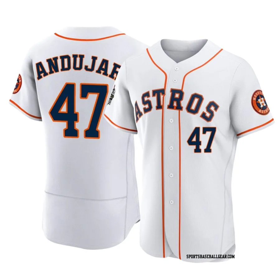 Joaquin Andujar Men's Houston Astros White Authentic 2022 World Series Home Jersey