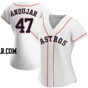 Joaquin Andujar Women's Houston Astros White Authentic Home Jersey