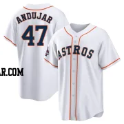 Joaquin Andujar Youth Houston Astros White Replica 2022 World Series Champions Home Jersey