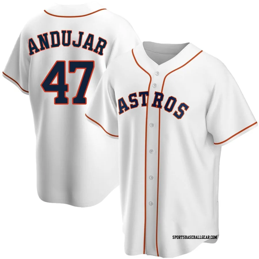 Joaquin Andujar Youth Houston Astros White Replica Home Jersey