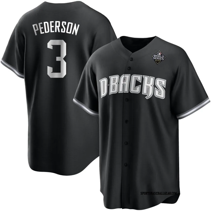 Joc Pederson Men's Arizona Diamondbacks White Replica Black 2023 World Series Jersey