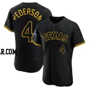 Joc Pederson Men's Texas Rangers Black Authentic Snake Skin City 2023 World Series Champions Jersey