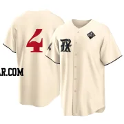 Joc Pederson Men's Texas Rangers Cream Replica 2023 City Connect 2023 World Series Jersey