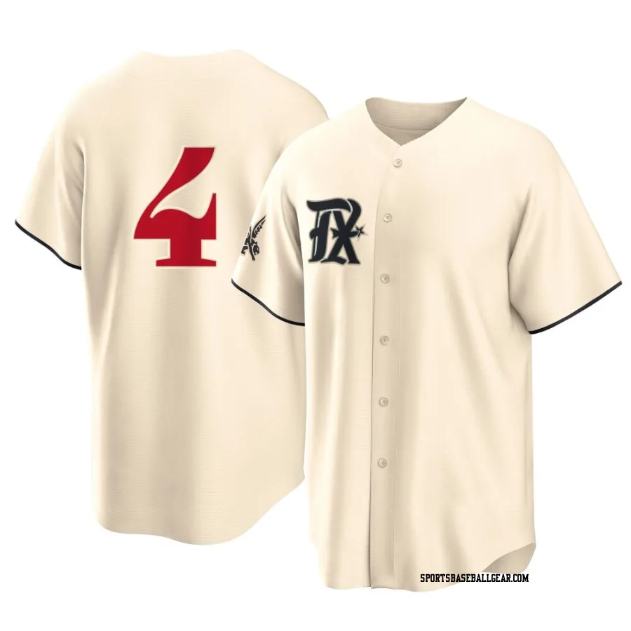 Joc Pederson Men's Texas Rangers Cream Replica 2023 City Connect Jersey